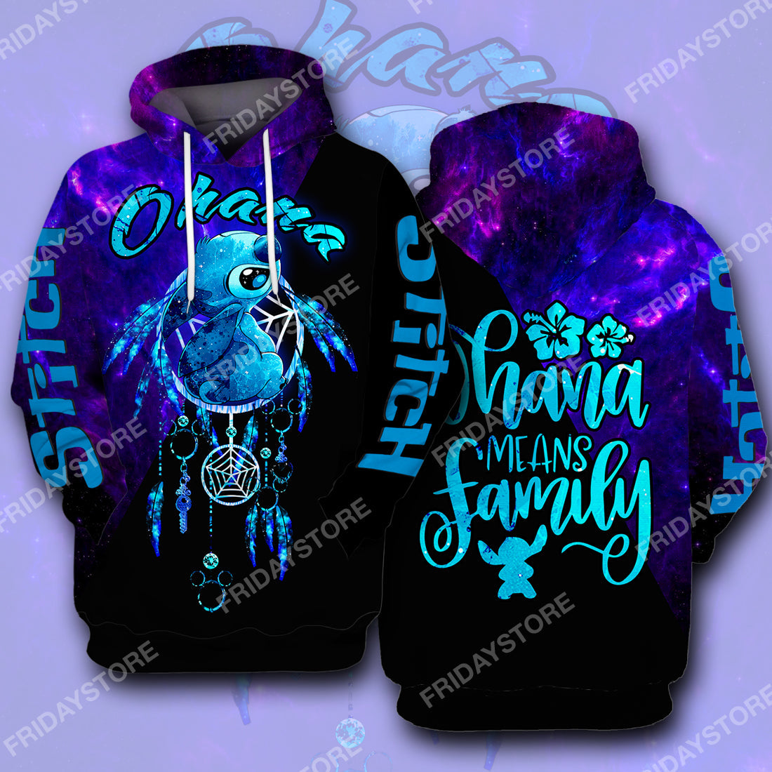 Unifinz LAS T-shirt Ohana Means Family Dreamcatcher T-shirt Amazing DN Stitch Hoodie Sweater Tank 2022