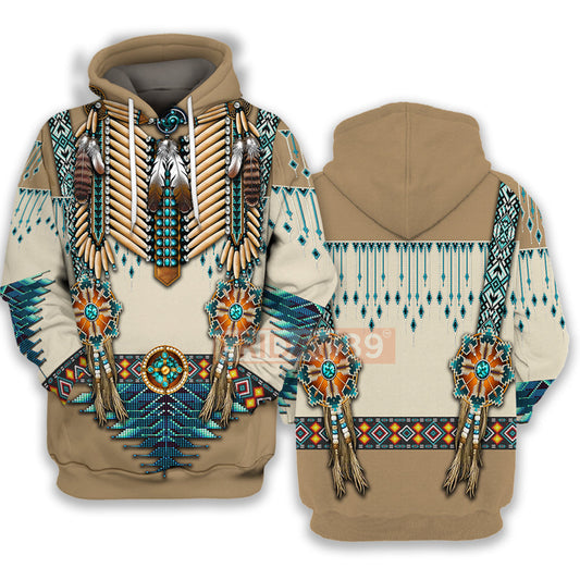 Unifinz Native America T-shirt Native American Culture Beautiful Pattern T-shirt Native America Hoodie Sweater Tank 2022