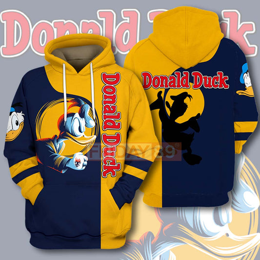 Unifinz DN T-shirt Donald Duck 3D Print T-shirt Awesome High Quality DN Donald Hoodie Sweater Tank 2022