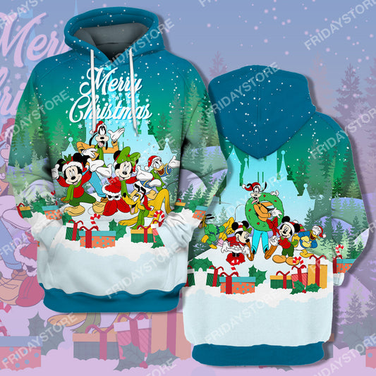 Unifinz DN T-shirt Play Together Merry Christmas T-shirt Cute Amazing DN MK Mouse Hoodie Adult Full Print 2022
