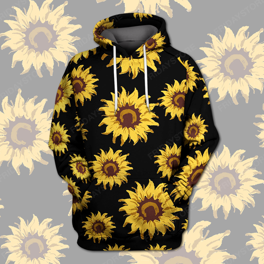 Unifinz Sunflower Hoodie Women Yellow Sunflower T-shirt Sunflower Hoodie Sweater Tank 2022