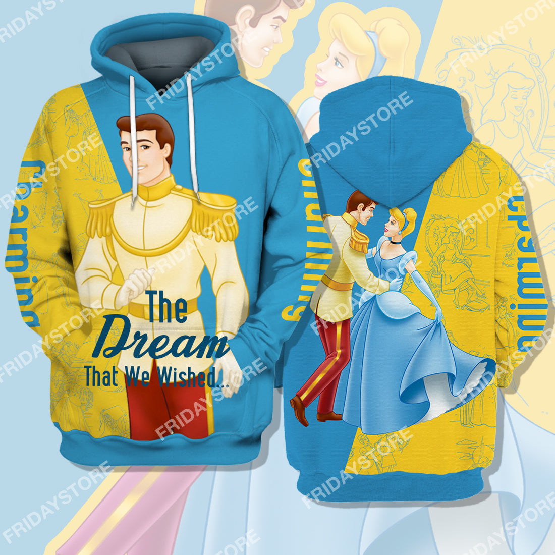 Unifinz DN Cinderella T-shirt Charming The Dream That We Wished Cinderella Couple T-shirt Amazing DN Cinderella Hoodie Sweater Tank 2022