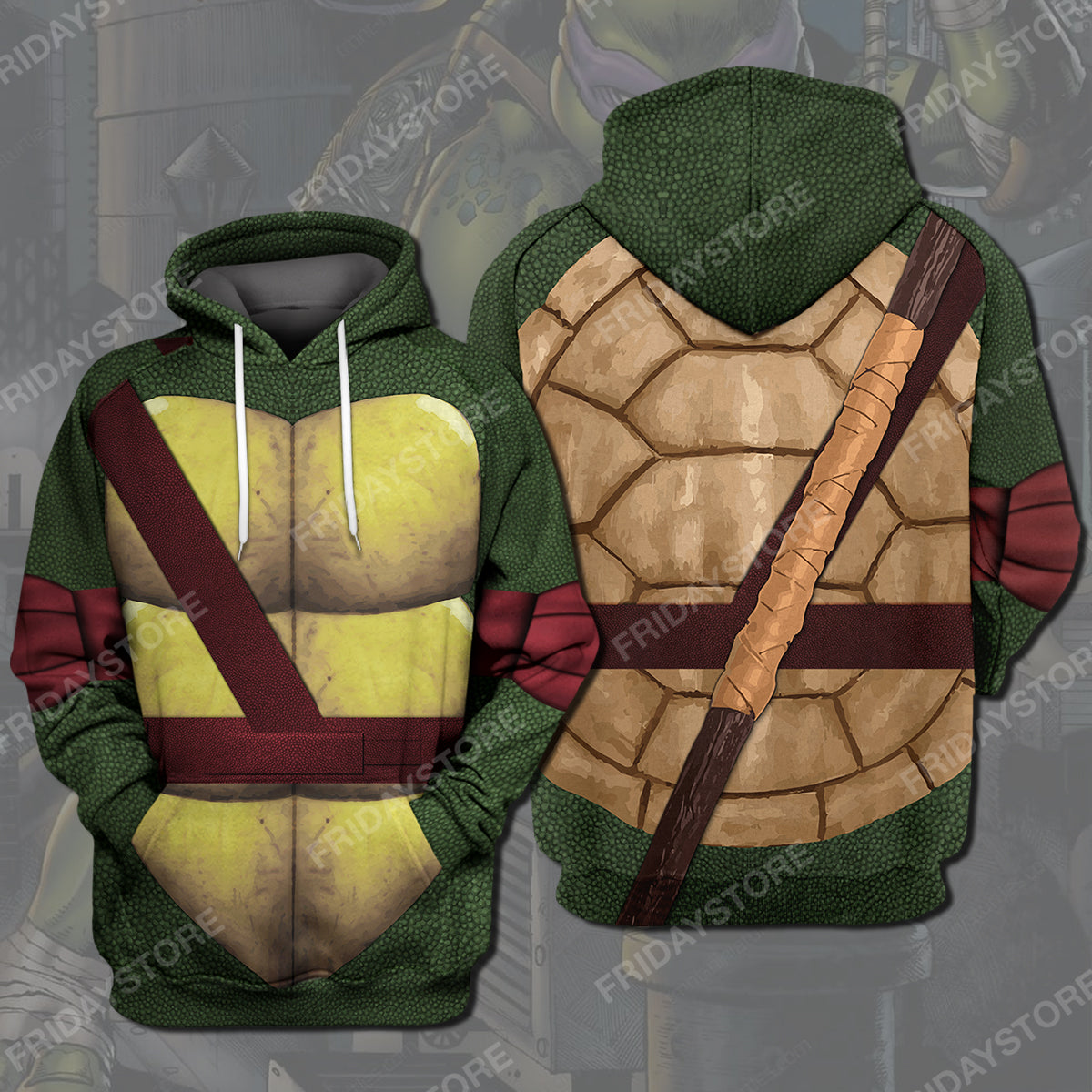 Unifinz TMTN Hoodie Dona Ninja Turtles Costume T-shirt TMNT Shirt Sweater Tank Cool TMNT Cosplay Costume Apparel 2022