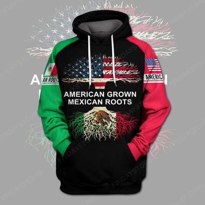 Unifinz Mexican T-shirt American Grown Mexican Groots T-shirt Mexican Hoodie Mexican Sweater Tank 2022