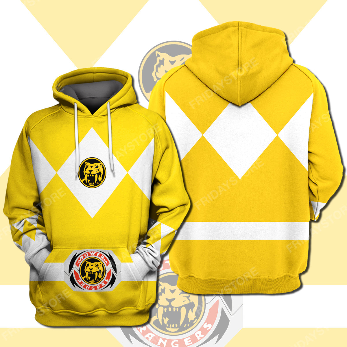 Unifinz Power Ranger Hoodie Yellow Power Ranger Costume T-shirt Amazing Power Ranger Shirt Sweater Tank 2022