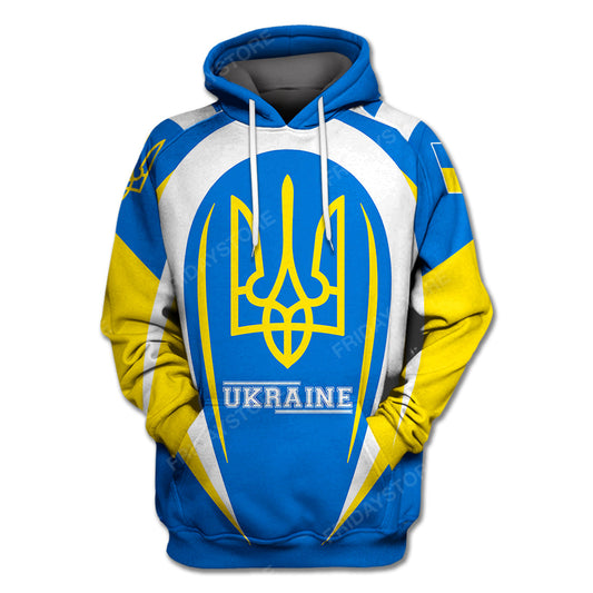 Ukraine T-Shirt Ukraine Flag Coat Of Arms Hoodie Ukraine Hoodie