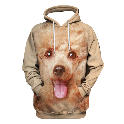 Unifinz Dog Hoodie Poodle Hoodie Poodle Dog Graphic Pale Yellow Hoodie Cute Dog Shirt Sweater Tank Apparel 2027