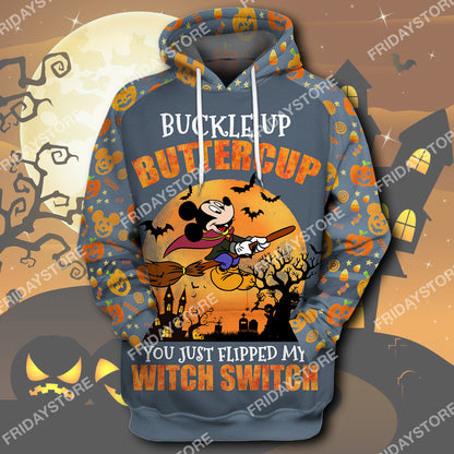 Unifinz DN T-shirt Buckle Up Buttercup You Just Flipped My Witch Switch T-shirt High Quality DN MK Mouse Hoodie Sweater Tank 2022