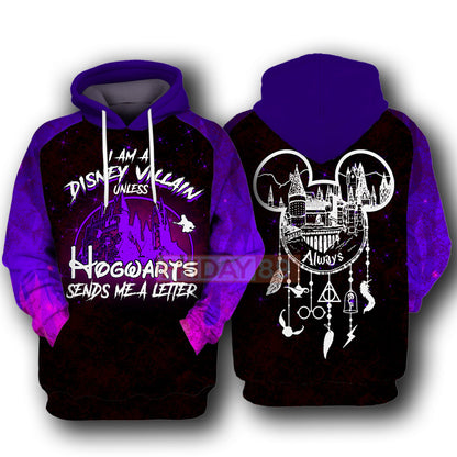 Unifinz DN HP T-shirt I'm A Disney Villain Unless HW Sends Me A Letter T-shirt DN HP Hoodie Sweater Tank 2022