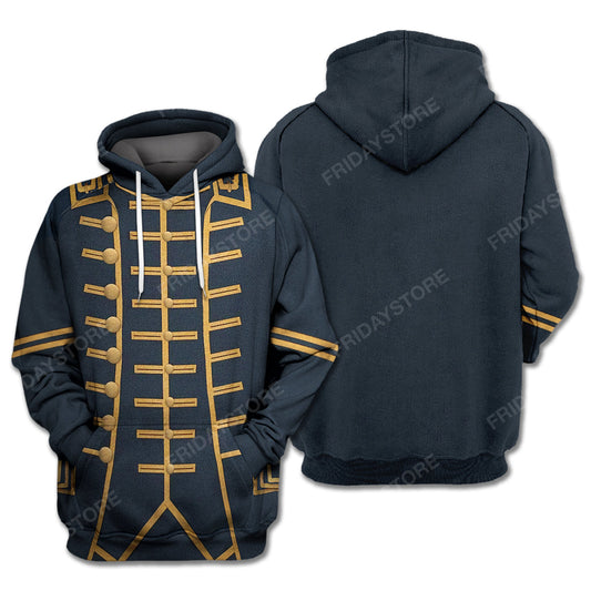 Historical T-Shirt Historical John Hancock Suit 3d Costume  Hoodie Historical Hoodie