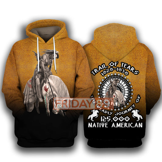 Unifinz Native American Hoodie Native American Trail Of Tears The Deadly Journey 125000 T-shirt Native American Hoodie Sweater Tank 2022