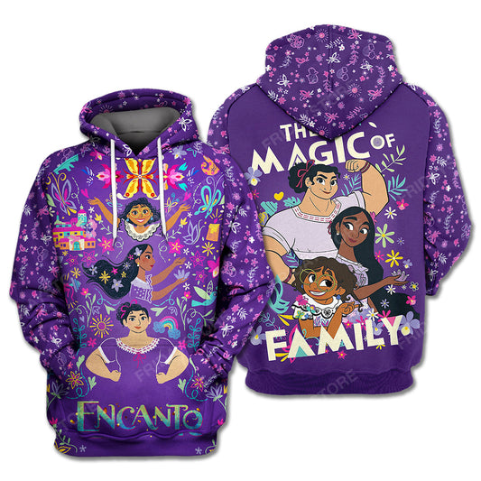 Encanto T-Shirt Encanto The Magic Of Family Purple Hoodie Encanto Hoodie