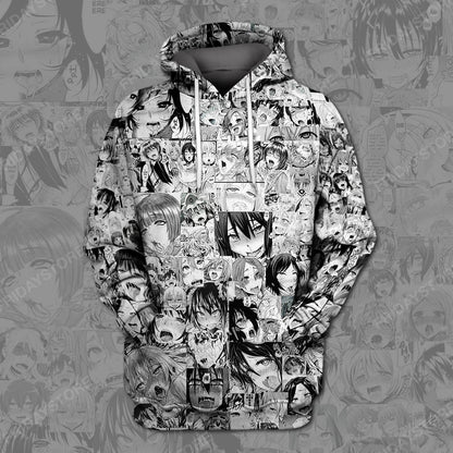 Unifinz Ahegao Hoodie Ahegao Shirt Ahegao Anime  High Quality T Shirt Sweatshirt Tank  2022