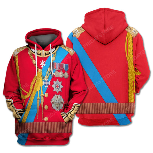 Historical T-Shirt Historical Prince Phillip Suit 3d Costume Hoodie Historical Hoodie