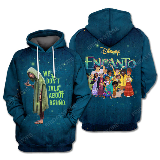 Encanto T-Shirt Encanto We Don't Talk About Bruno Blue Hoodie Encanto Hoodie