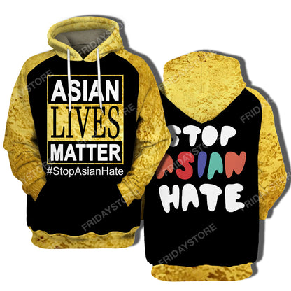 Unifinz Stop Hate Asian Hoodie Stop Hate Asian BlackT Shirt Awesome Stop Hate Asian Sweater Tank Apparel 2023