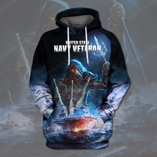 Unifinz Veteran Hoodie Navy Veteran T-shirt Navy Veteran Hoodie Cool Military Sweater Tank 2022