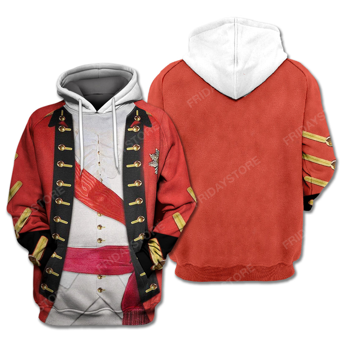 Historical T-Shirt Historical Henry Clinton Suit 3d Costume Hoodie Historical Hoodie