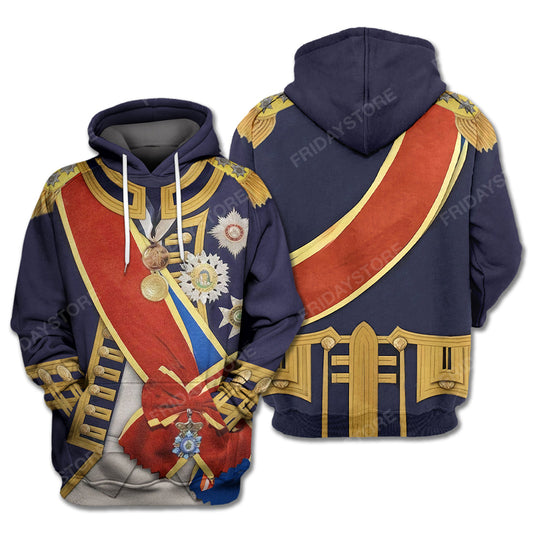 Historical T-Shirt Historical Horatio Nelson Suit 3d Costume Hoodie Historical Hoodie