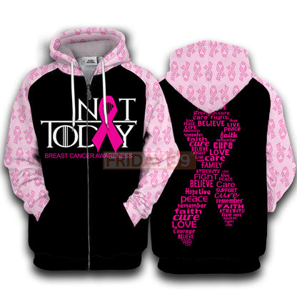 Unifinz Breast Cancer Hoodie Not Today Breast Cancer Awareness T-shirt Breast Cancer Shirt Sweater Tank 2023