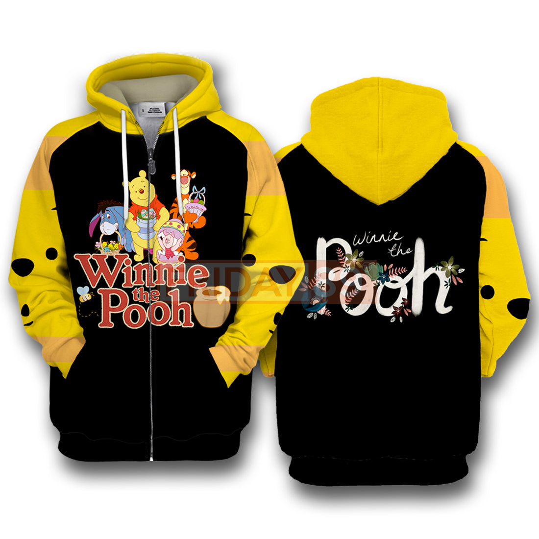 Unifinz DN T-shirt Winnie-the-Pooh and Friends Tigger Eeyore Piglet Cartoon 3D T-shirt Awesome DN WTP Hoodie Sweater Tank 2023
