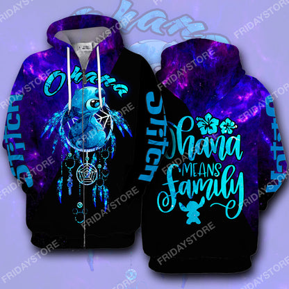 Unifinz LAS T-shirt Ohana Means Family Dreamcatcher T-shirt Amazing DN Stitch Hoodie Sweater Tank 2023