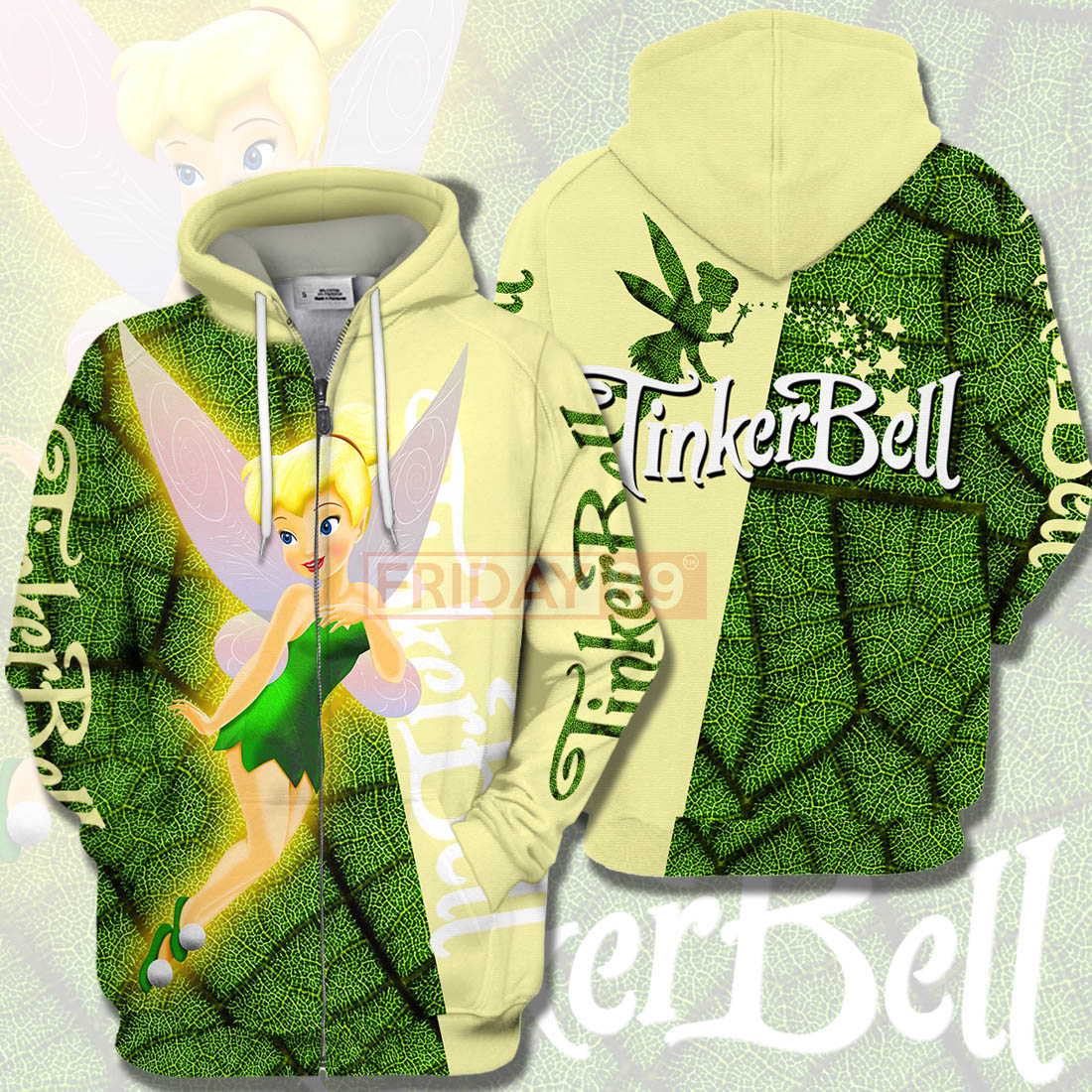 Unifinz DN T-shirt Beauty Tinker Bell Peter Pan 3D Print T-shirt Cute High Quality DN Tinkerbell Hoodie Sweater Tank 2023