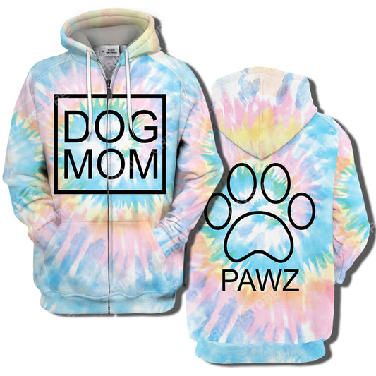 Unifinz Dog Mom T Shirt Dog Mom Tie Dye Hoodie Dog Mom Hoodie Awesome Dog Hoodie Shirt Sweater Tank Gift For Dog Lover 2022