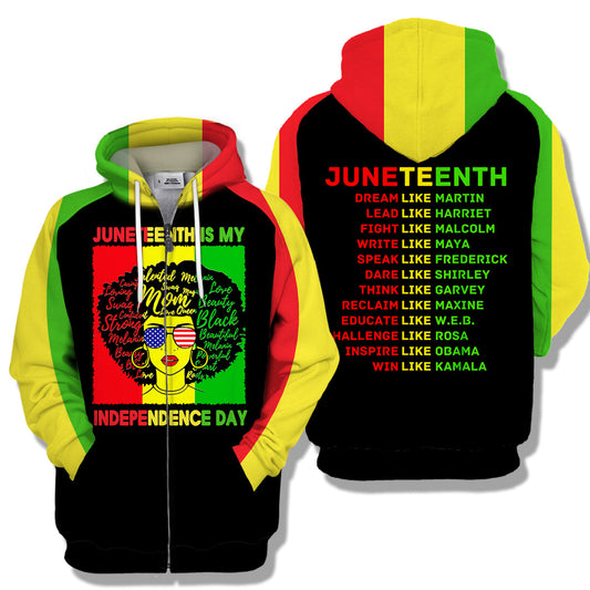 Unifinz Melanin Black Culture Shirt Juneteenth Is My Independence Day T-shirt Melanin Hoodie Freeish 1865 Juneteenth Freedom Day 2022