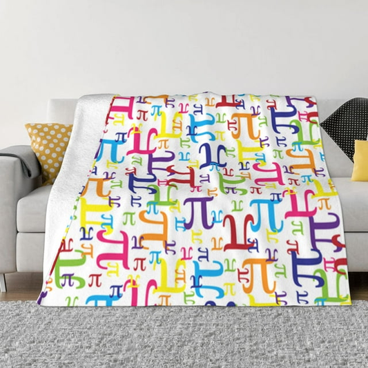 Pi Blanket Pieces Of Pi Math Pattern Blanket Colorful