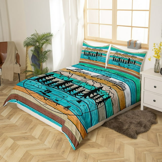 Camping Bedding Set I Hate People And Love Mountain Duvet Covers Green Unique Gift