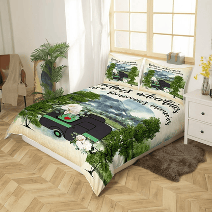 Camping Bedding Set Today's Adventures And Tomorrow's Memories Duvet Covers Colorful Unique Gift