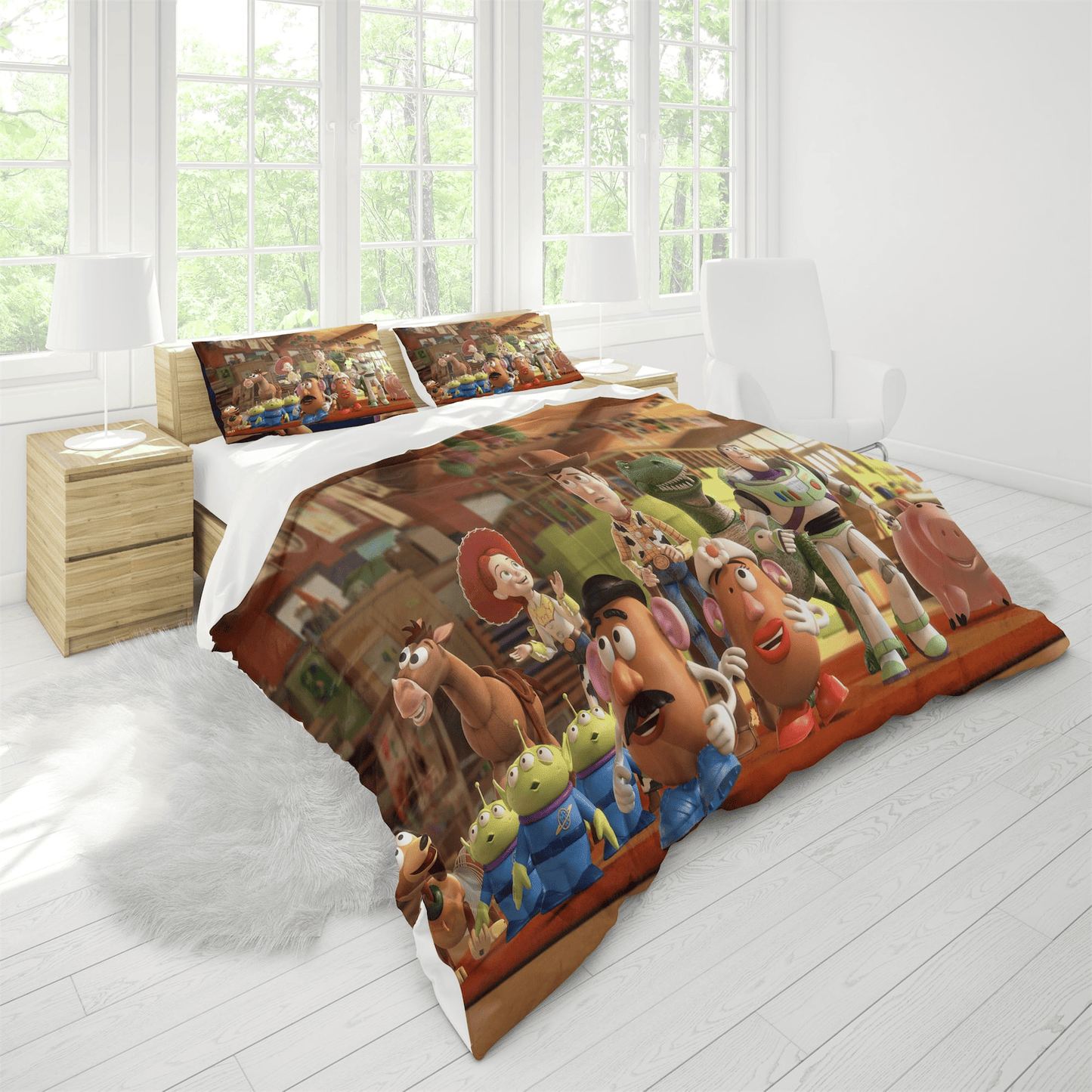 Toy Story Bedding Set DN Toy Story Characters Graphic Duvet Covers Colorful Unique Gift