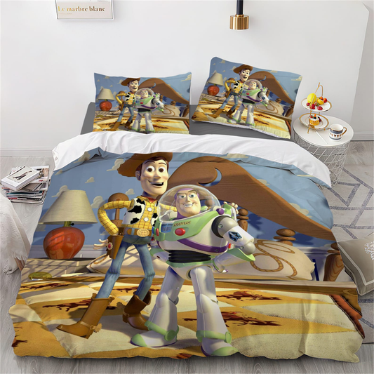 Toy Story Bedding Set DN Woody And Buzz Lightyear Duvet Covers Colorful Unique Gift