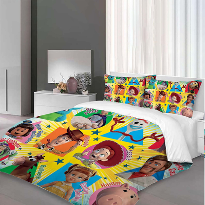 Toy Story Bedding Set DN Toys Names And Graphic Duvet Covers Colorful Unique Gift