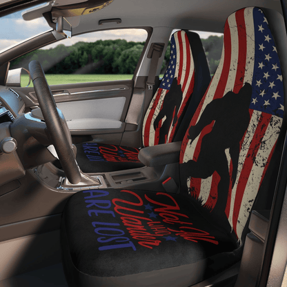 Bigfoot Car Seat Covers Not All Who Wander Are Lost Seat Covers