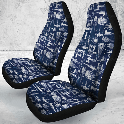 SW Car Seat Covers SW Spaceship Pattern Seat Covers