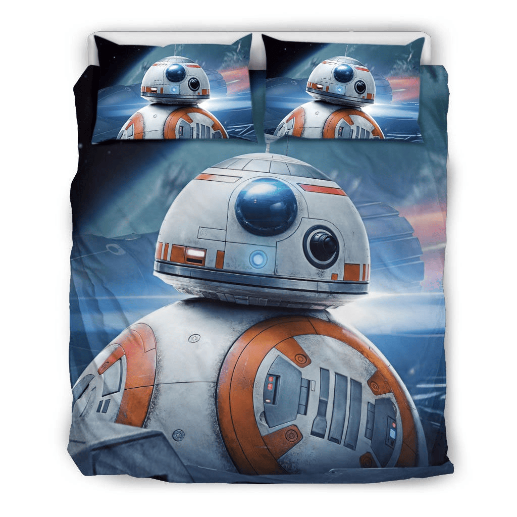 SW Bedding Set SW BB-8 Robot Graphic Duvet Covers Blue Unique Gift