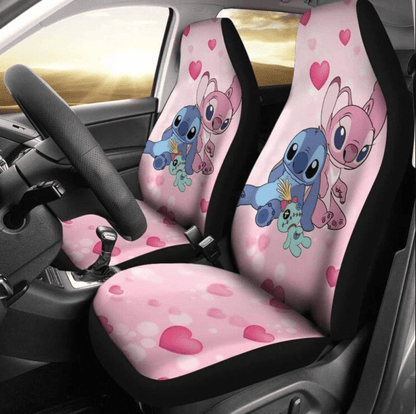 Stitch Car Seat Covers Stitch Angel With Doll Seat Covers