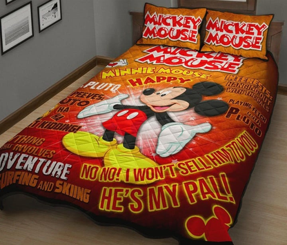 MM Bedding Set DN MM He's My Pal Quotes Duvet Covers Orange Unique Gift