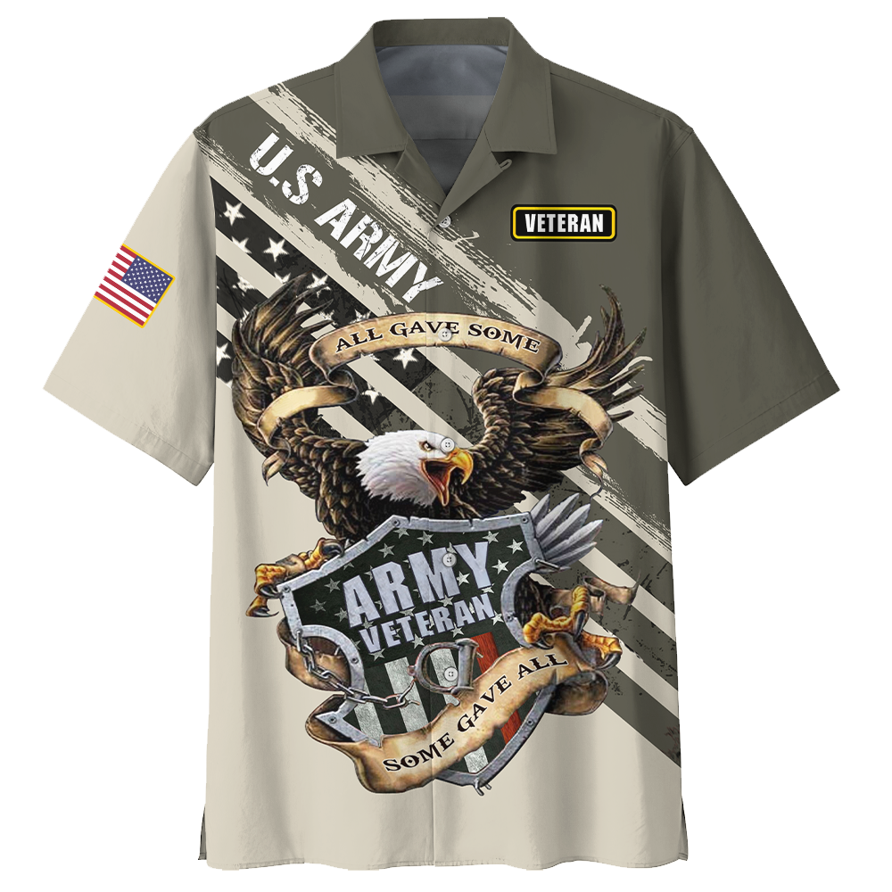 Unifinz Veteran Hawaii Shirt Eagle All Gave Some Hawaii Shirt Veteran Aloha Shirt 2022