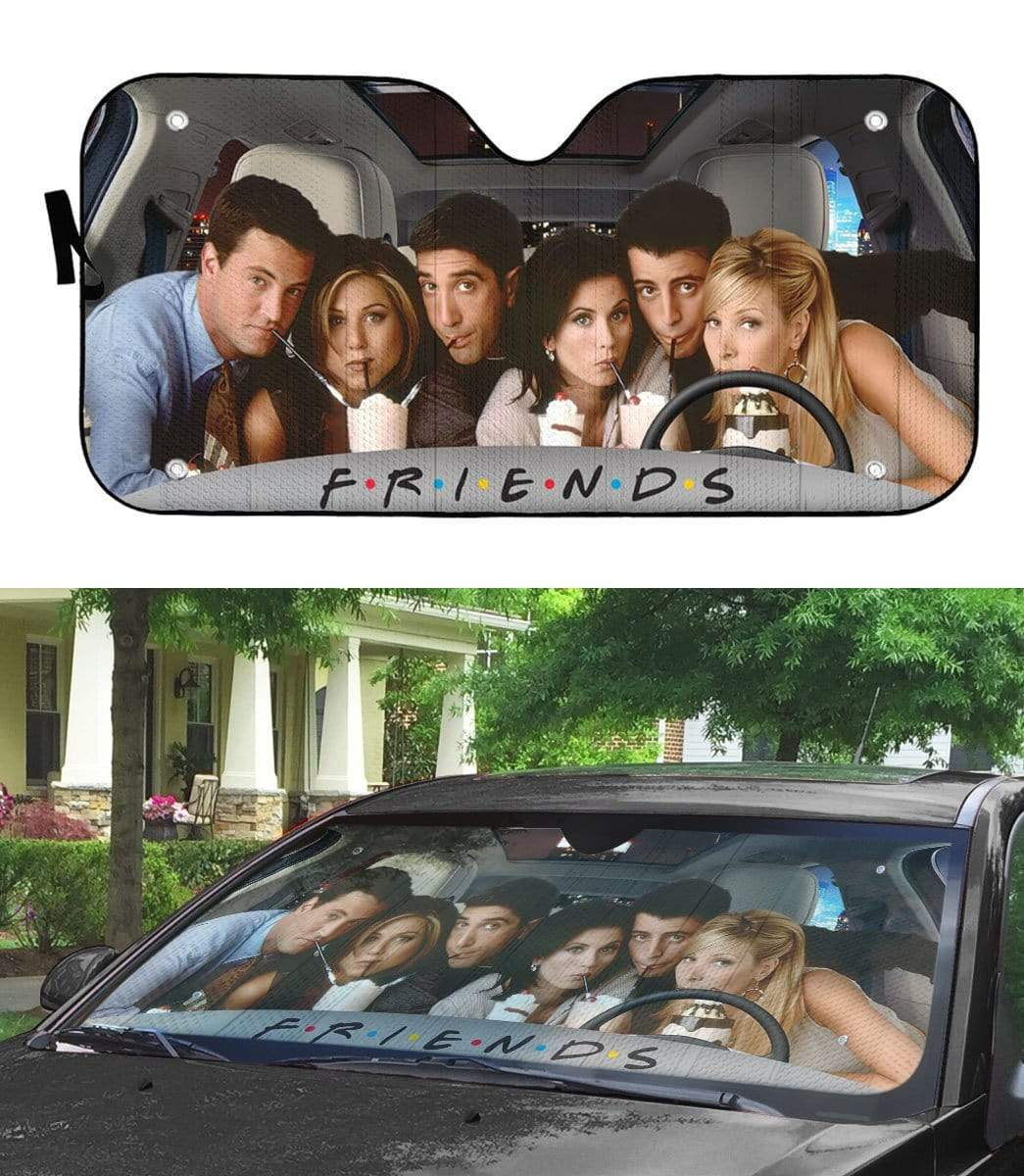  F.R.I.E.N.D.S Car Sun Shade F.R.I.E.N.D.S Characters Poster Auto Sun Shade