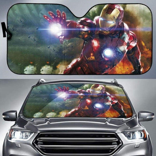 MV Windshield Sun Shade Iron Man Character Car Sun Shade MV Car Sun Shade