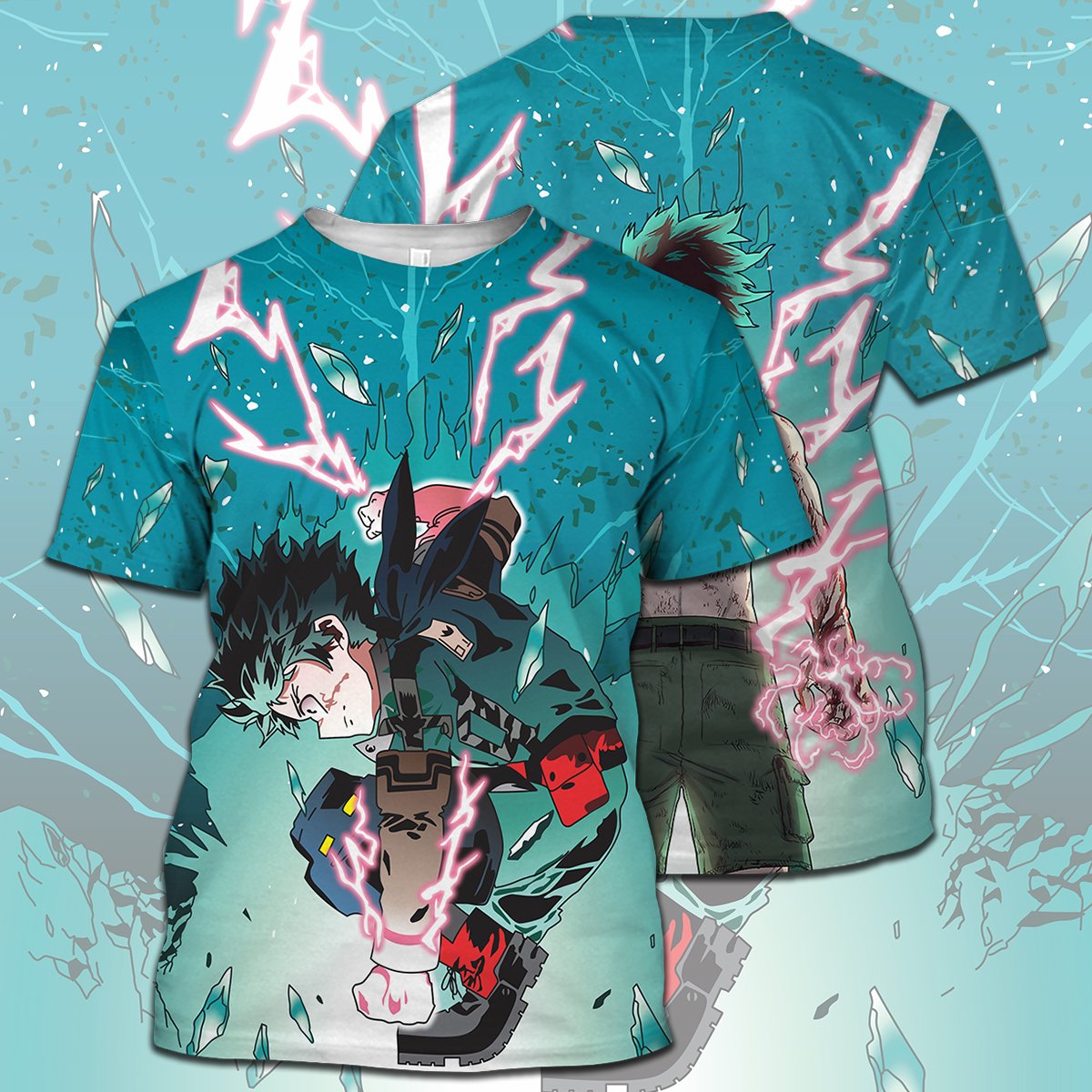  My Hero Academia T-shirt Midoriya Izuku Goes Plus Ultra Green T-shirt Hoodie Adult Full Print