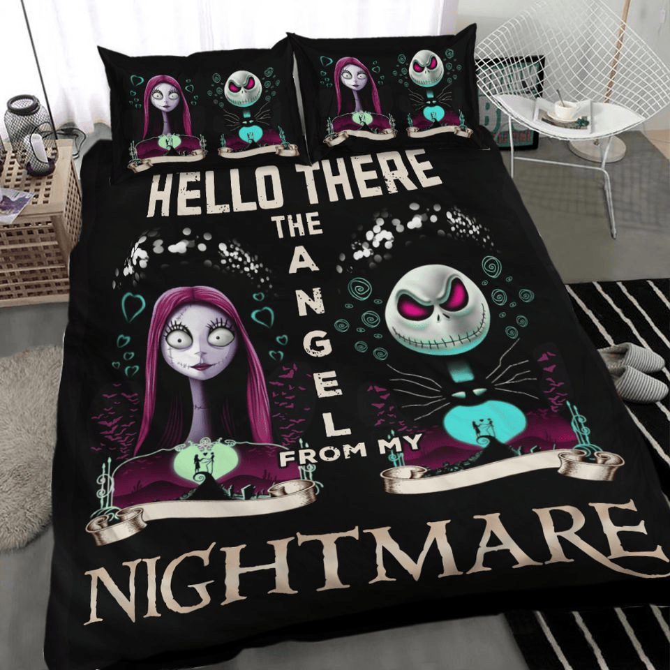 TNBC Bedding Set Hello There The Angel From My Nightmare Duvet Covers Black Unique Gift