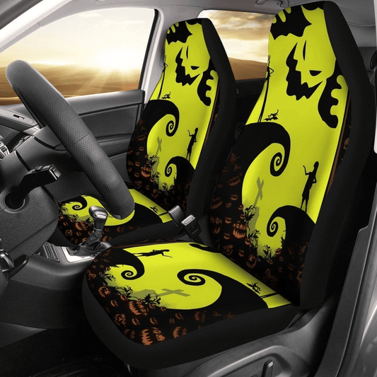 TNBC Car Seat Covers Oogie Boogie Silhouette Seat Covers