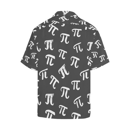 Pi Hawaii Shirt Pi Symbol Different Fonts Pattern Aloha Shirt Black Unisex