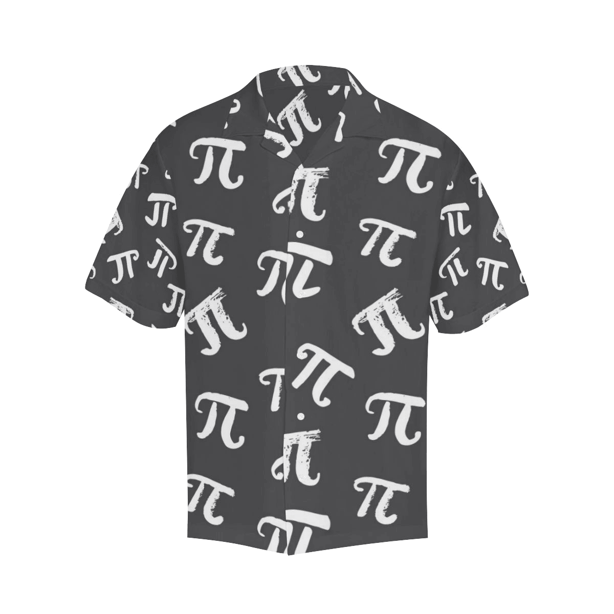 Pi Hawaii Shirt Pi Symbol Different Fonts Pattern Aloha Shirt Black Unisex