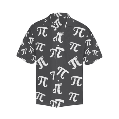 Pi Hawaii Shirt Pi Symbol Different Fonts Pattern Aloha Shirt Black Unisex