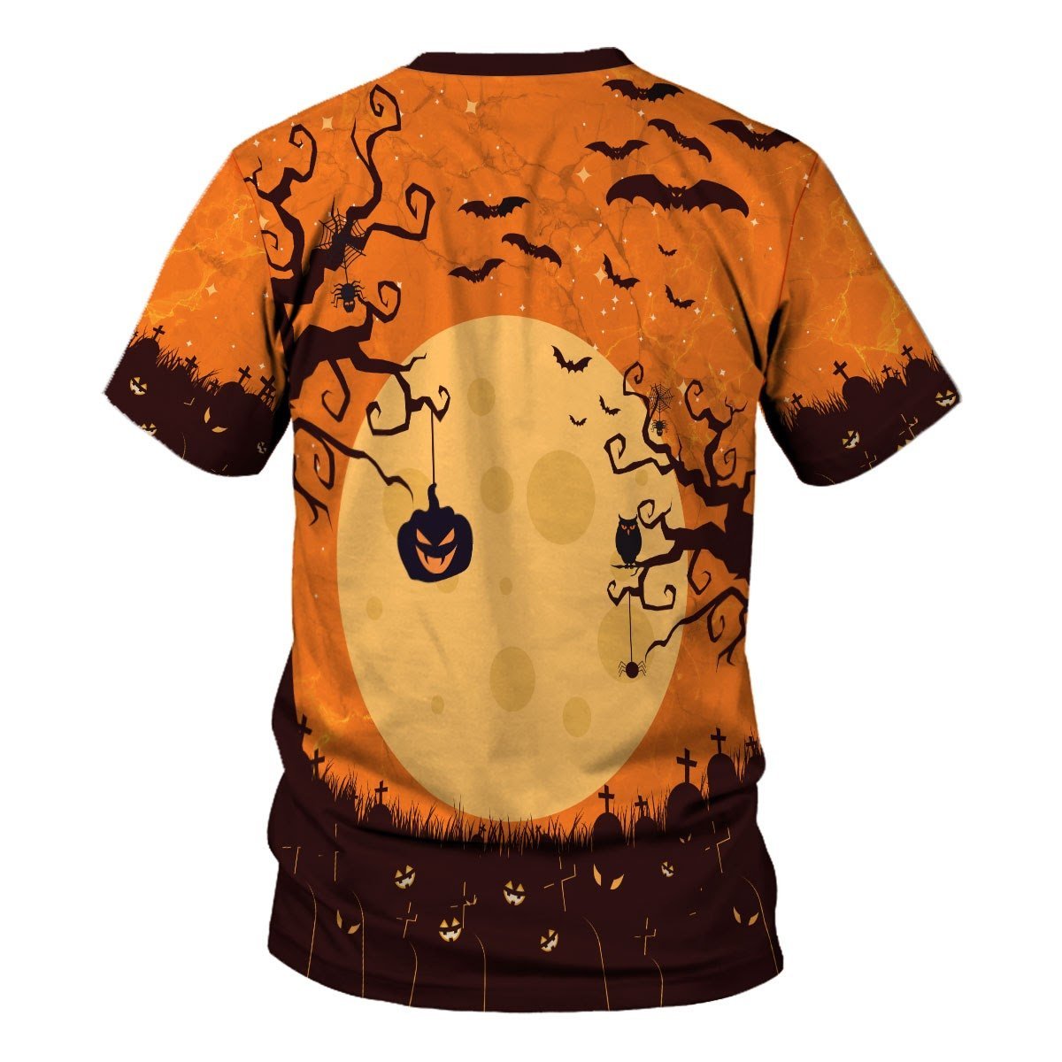  Halloween T-shirt Halloween Witch Cat Wearing Mask Pumpkin Orange Shirt Halloween Hoodie Unisex Full Size